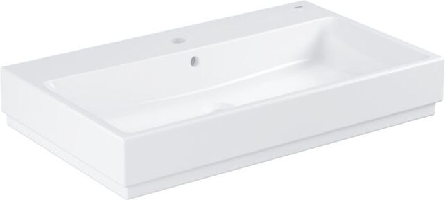 Grohe Cube Keramik Waschtisch 3946900H 80cm, 1 Hahnloch mit Überlauf, alpinweiß PureGuard