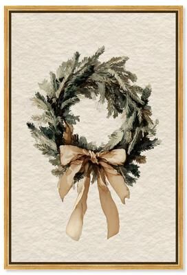 Doorway Delight Christmas Wall Decor Canvas Print by Art Remedy