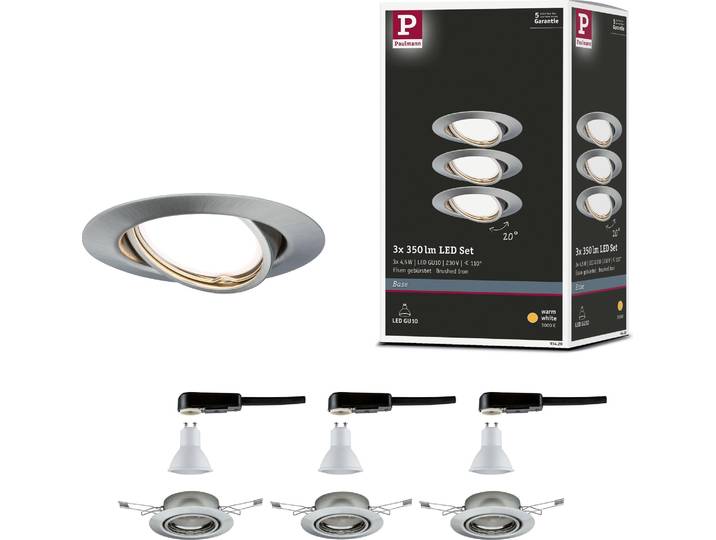 Paulmann LED encastré Base Set de base orientable