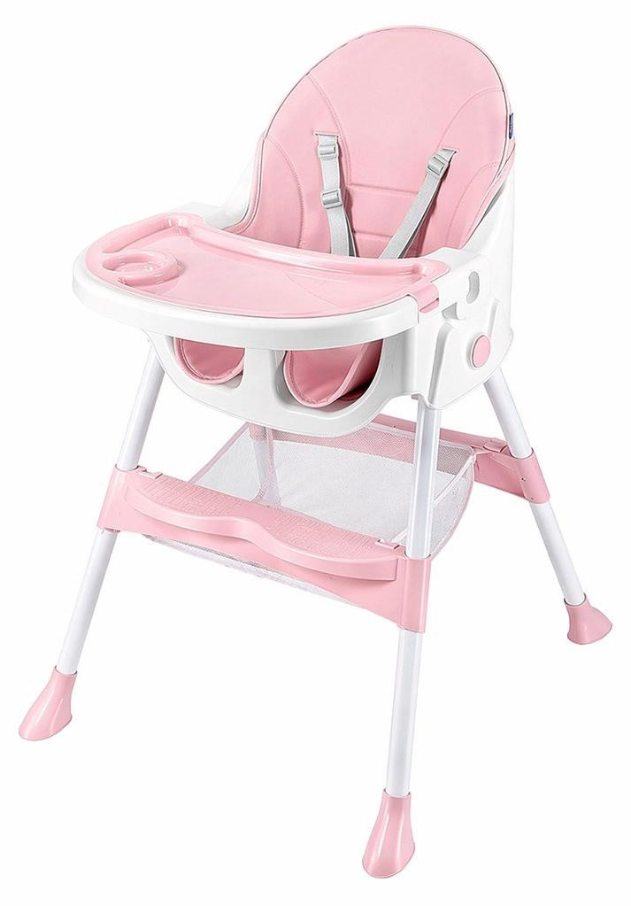 Baby Mix Nora eetstoel, dusty pink