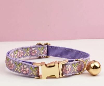 Uplifted Finds "Premium ""Classic Metal"" Adjustable Cat Collar cat Collar 08 s"