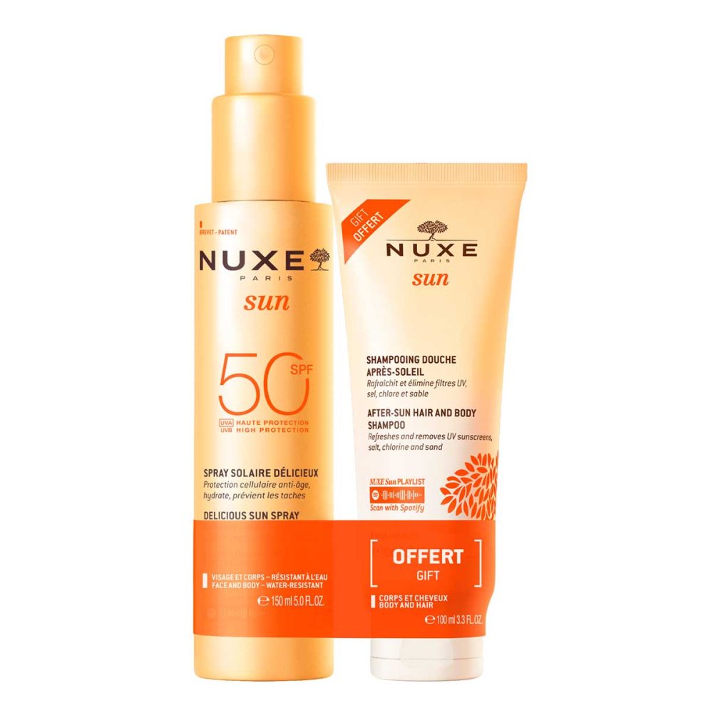 NUXE GmbH Nuxe Sun Set Sonnenspray LSF 50 Gratis Duschshamp. 19539090