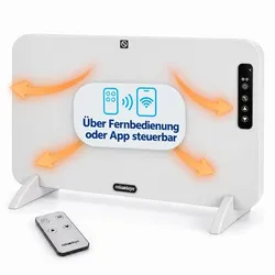 Relaxdays Infrarotheizung mit Fernbedienung Weiß