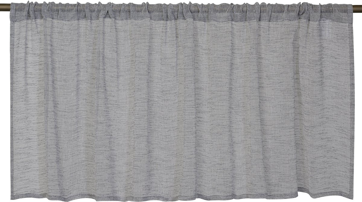 Elbersdrucke Bistro Gordijn Liem Grijs Semi-transparant 48 x 140 cm