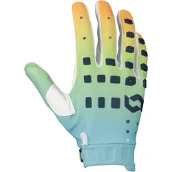 Scott Podium Pro Blau/Orange Motocross Handschuhe S