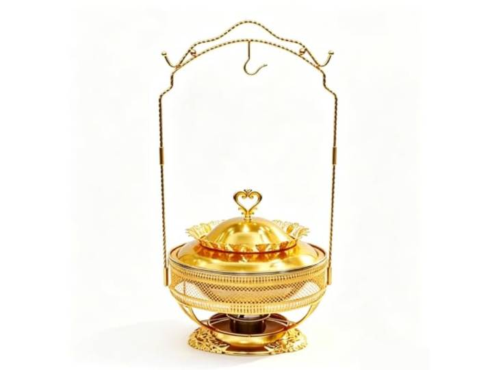 8Qt Luxus-Chafing-Dish-Buffet-Set mit Halterung Speisenwärmer Hochwertiger Buffetwärmer aus Edelstahl mit Deckel, Buffetwärmer for Partys