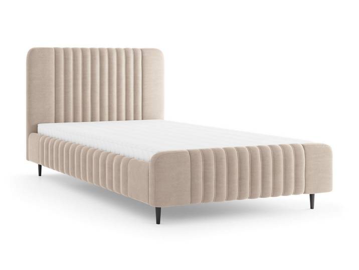 Deine Möbel 24 Polsterbett AURO 11, Bettgestell 120x200, 140x200 & 160x200 (Set, 1-tlg., AURO- Kollektion), Doppelbett mit hohem Kopfteil und Lattenrost