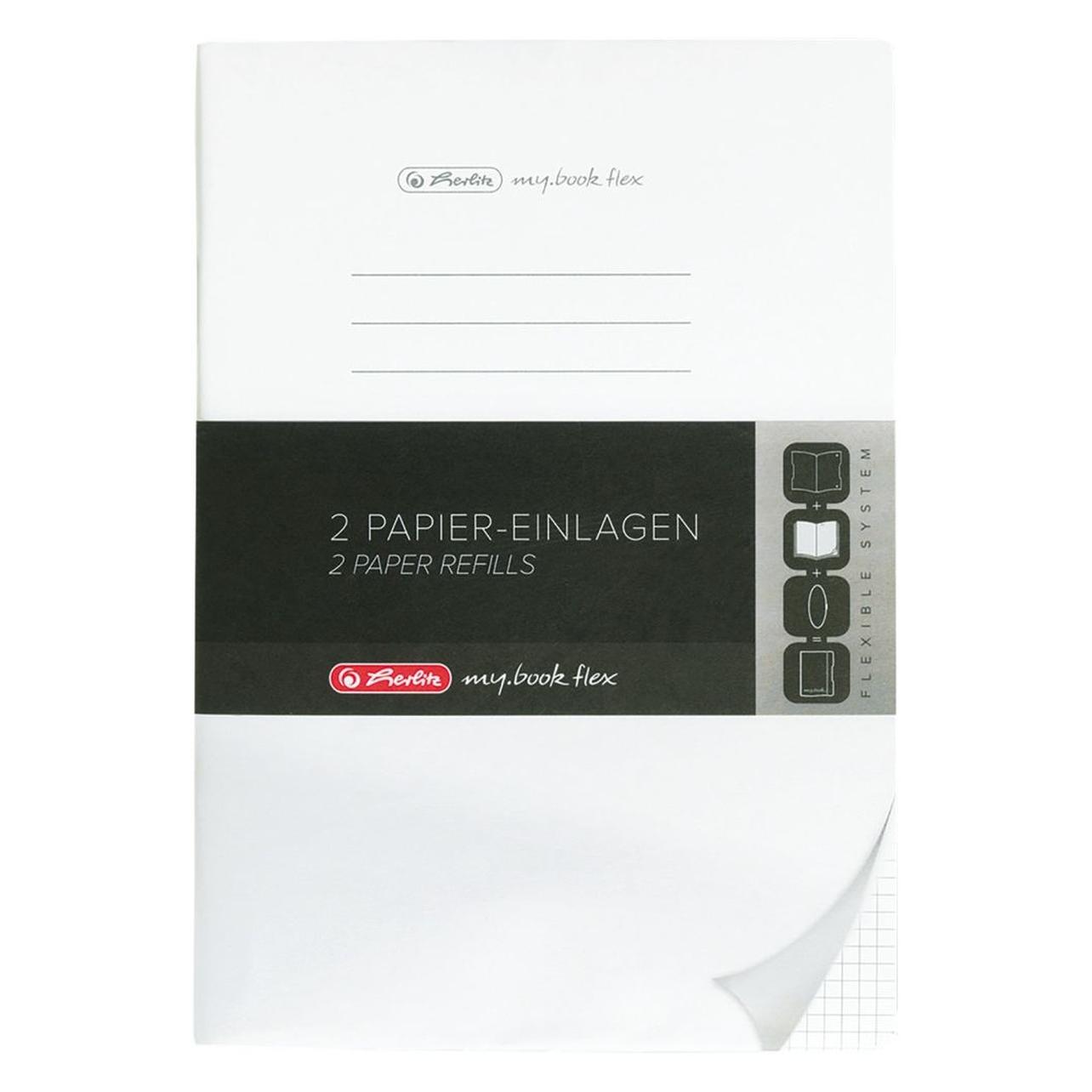 Herlitz Notizblock A5, Kariert, 2x40 Blatt (A5, Kariert, Weicher Einband) (50034116)