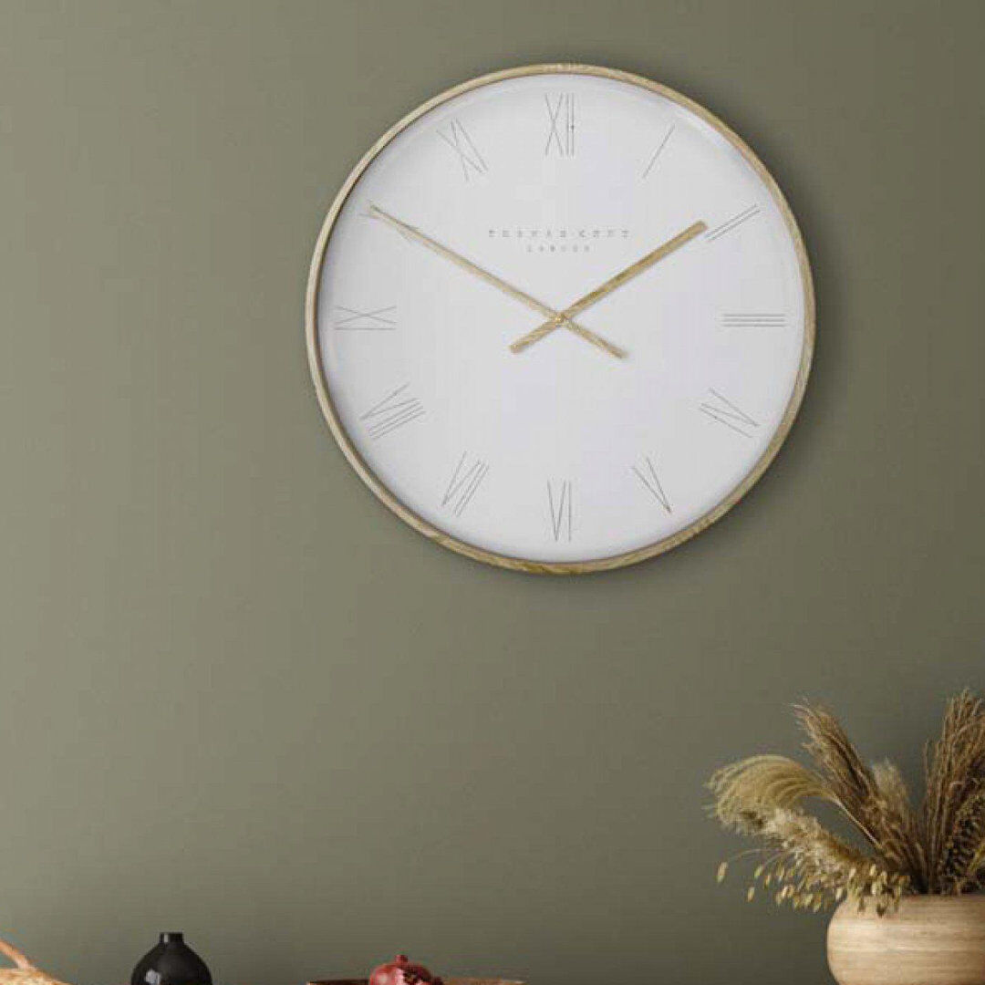 Thomas Kent Nordic Resin Wall Clock Cream/White