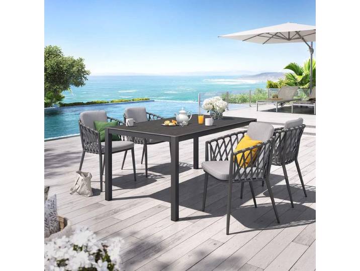 OUTLIV. Cairns Gartenmöbel-Set M (4 Plätze) Tisch 160x90cm