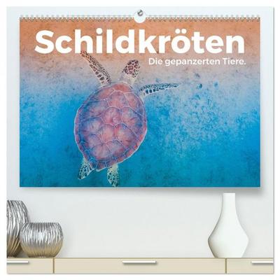 Schildkröten - Die gepanzerten Tiere. (hochwertiger Premium Wandkalender 2026 DIN A2 quer), Kunstdruck in Hochglanz
