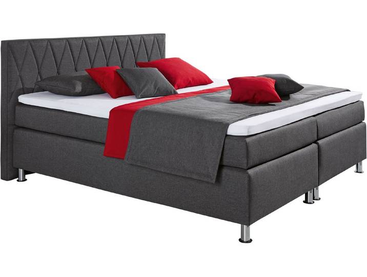 hapo Boxspringbett ATLANTA (Topper separat erhältlich), erhältlich in verschiedenen Breiten, Farben & Maratzenarten
