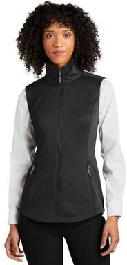 Port Authority L906 Women's Collective Smooth Fleece Vest in Deep Black size XS