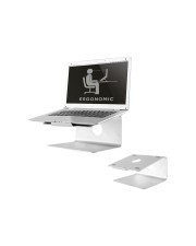 Neomounts Aufstellung für Notebook Gebürstetes Aluminium Silber Bildschirmgröße: 25.4-43,2 cm 10"-17" Schreibtisch (NSLS050)