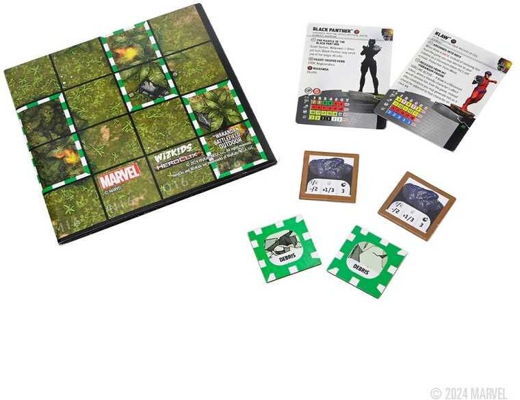 Wiz Kids LLC Marvel HeroClix: Black Panther Play at Home Kit (Shuri vs Klaw) - Includes Shuri and Klaw Miniatures, Ages 10+, Tabletop Play, Marvel HeroClix Game