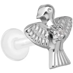PTFE Labret mit Innengewinde + Titan-Aufsatz GEIER