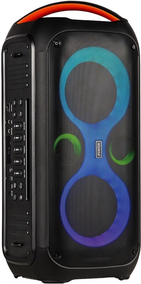 Coluna Amplificada Portátil LED 2x 6,5" 180W BLUETOOTH/USB/SD + Microfone/Comando (CORE120) - FENTON