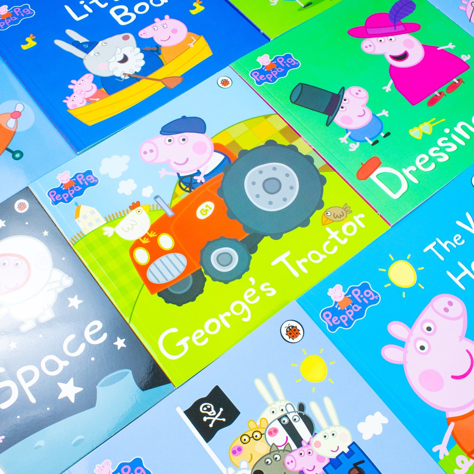 Ladybird Peppa Pig 10 Book Children Collection Set – Peppa Goes Around the World & Fun Story Adventures for Kids