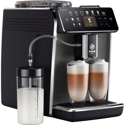 SAECO Kaffeevollautomat "GranAroma SM6580/50", schwarz (grau, schwarz), B:26,2cm H:44,8cm T:38,3cm, Kaffeevollautomaten, 4 Benutzerprofilen und TFT Display, Kaffeevollautomat