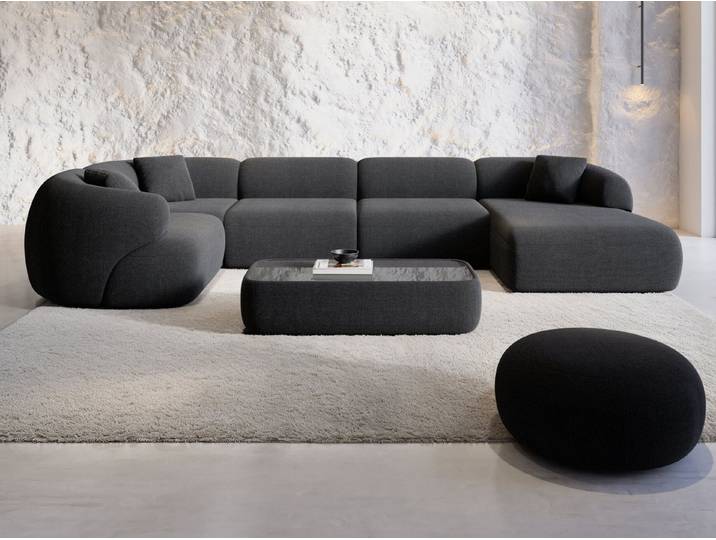 Sofa Dreams Wohnlandschaft Wohnlandschaft Monteluna XL U-Form in Stoff, Wohnlandschaft, U-Form, Moderne Wohnlandschaft in U-Form, 2 Zierkissen inklusive