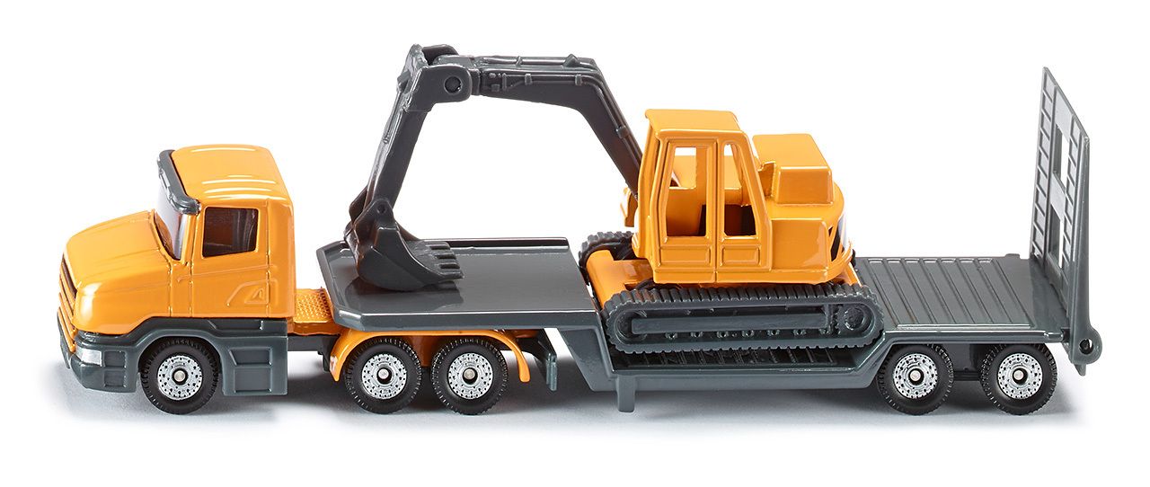 Siku Tieflader mit Bagger 1611