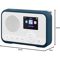 Sangean WFR-39 (DAB+, FM, WLAN), Radio, Weiss
