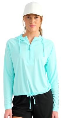 HUK Women's Pursuit Novelty Top (Size Medium) Caicos, Polyester