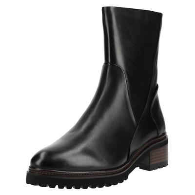 Stiefelette EVERYBODY "Everybody Stiefelette Leder", Damen, Gr. 39, schwarz, Leder, Schuhe Stiefelette