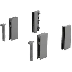 Hettich, Möbelausstattung, DesignSide Adapter ArciTech, anthrazit (1 Stk.)