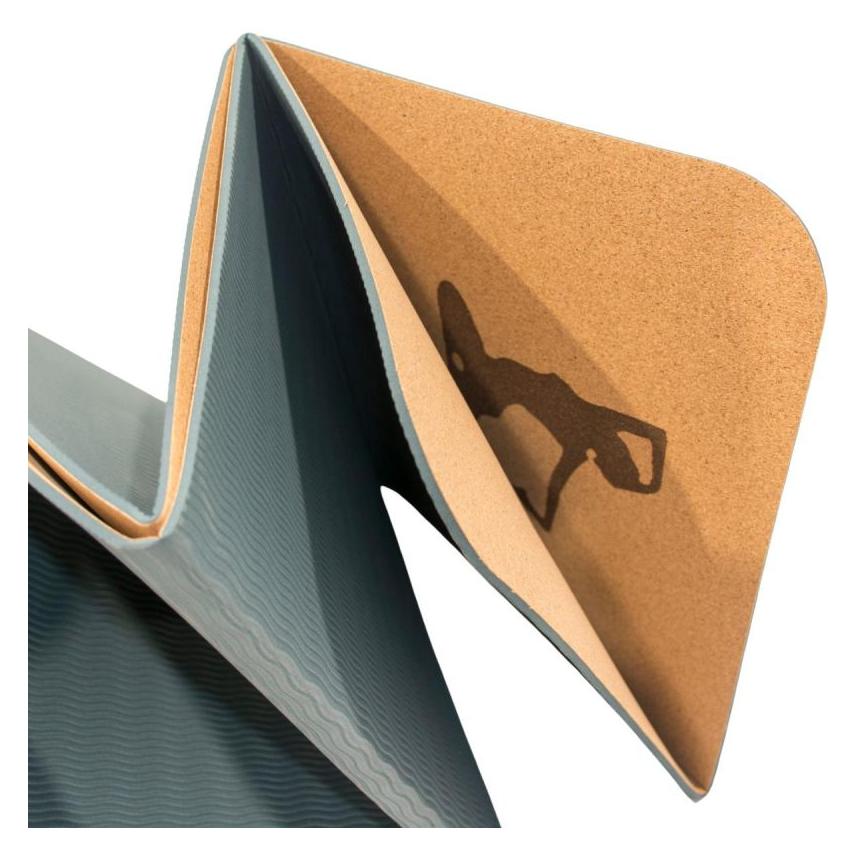Eb Fit KORKOWA MATA DO JOGI SKŁADANA 183x61x0.4CM ENERO FIT (4 mm) (60843875)