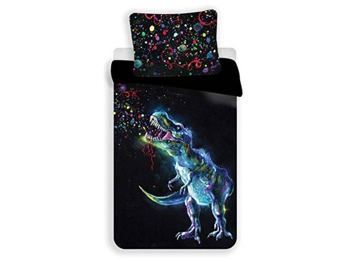 Dinosaure Black - Beddengoed - Dekbedovertrek Katoen