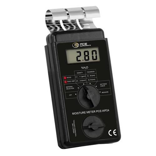 PCE Instruments Holzfeuchtemessgerät PCE-WP24 zur schnellen & zerstörungsfreien Feuchtebestimmung |Holz |Baumaterial