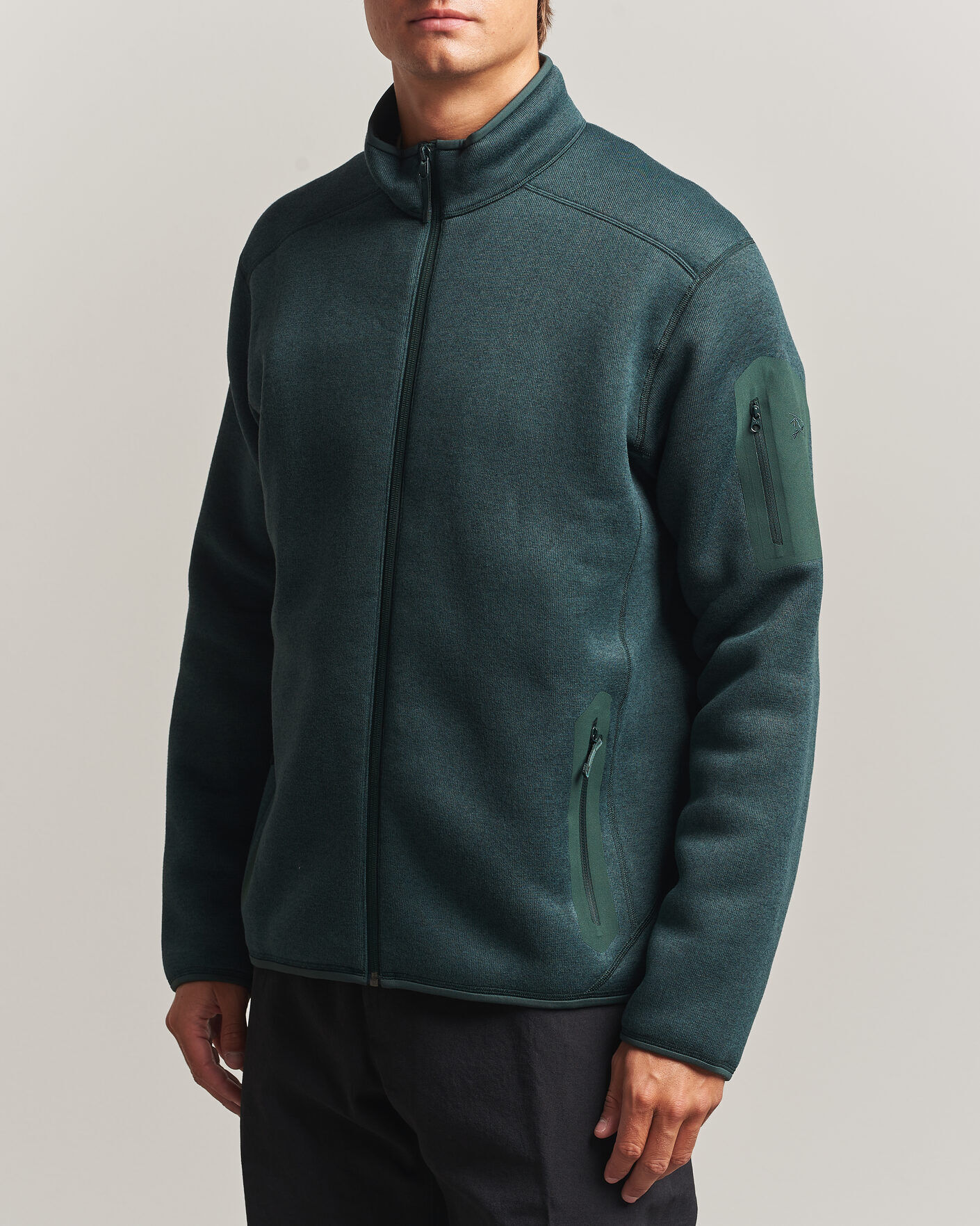 Arc'teryx Covert Full Zip Dark Jade Heather men M Grøn