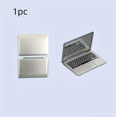 Uplift Essentials Mini Laptop Shaped Folding Makeup Mirror silver