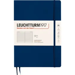 Leuchtturm 1917 Notizbuch B5, liniert, 123 Seiten, marineblau, 80 g/m2