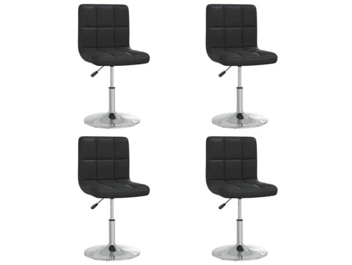 vidaXL Eetkamerstoelen 4 st kunstleer zwart