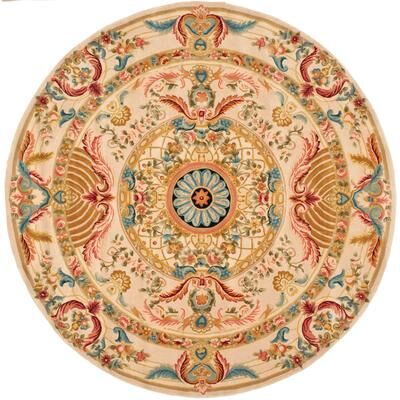 SAFAVIEH Handmade Savonnerie Giusi Traditional Oriental Wool Rug