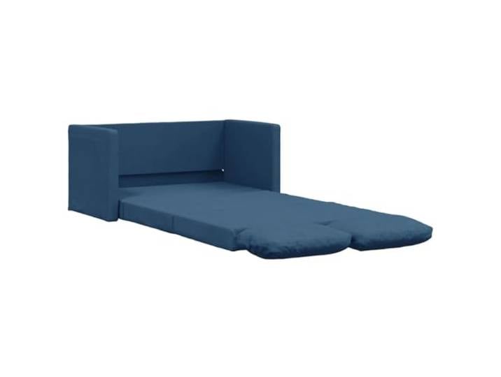 vidaXL Bodensofa mit Schlaffunktion Blau 112x174x55 cm Stoff