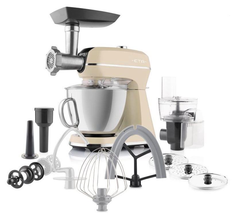 Eta STORIO II, 5 l, Beige, Leiter, Drehregler, Schwenken, 1,4 l, Mischung, Kneten, Mixen, Rührer, 1,4 m