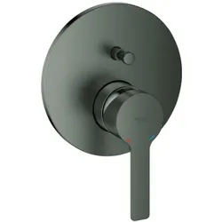 Grohe Lineare Einhand-Wannenbatterie, 2-Wege-Umsteller, 24064AL1, Farbe: Hard graphite gebürstet