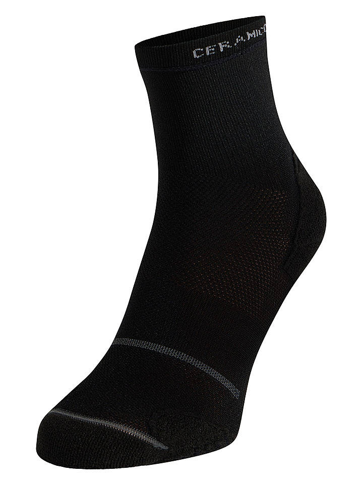 Odlo Funktionssocken "Ceramicool Reflective" in Schwarz - 39-41