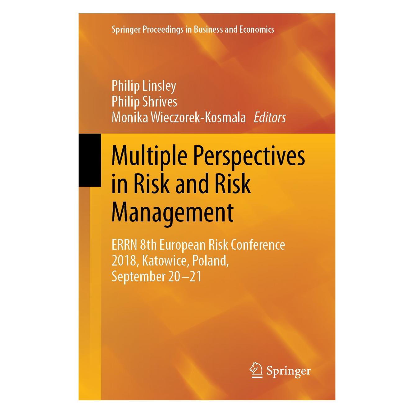 Springer Multiple Perspectives in Risk and Risk Management (9783030160449)