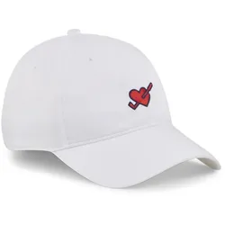 PUMA Love Golf Dad Cap Damen 01 - white glow/strong red