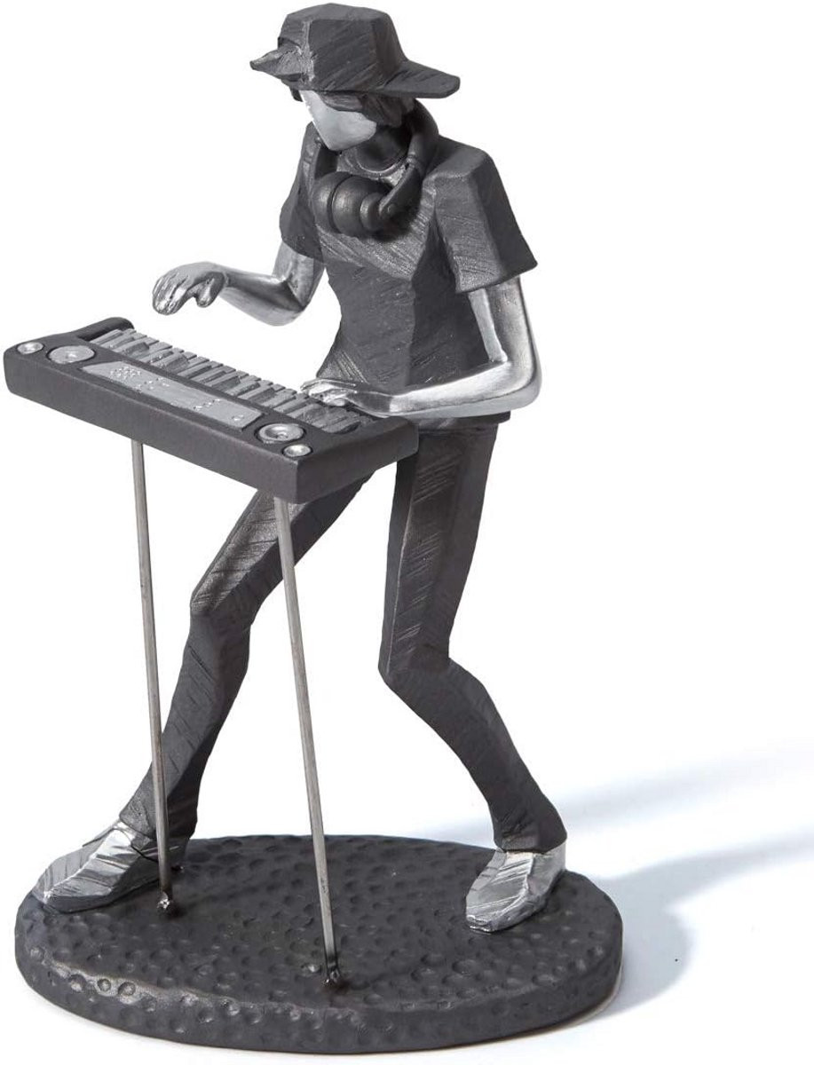 Muziek Decoratie Figuur Pianist Beeld Moderne Kunst Stijl Hoogte: 24,5 cm