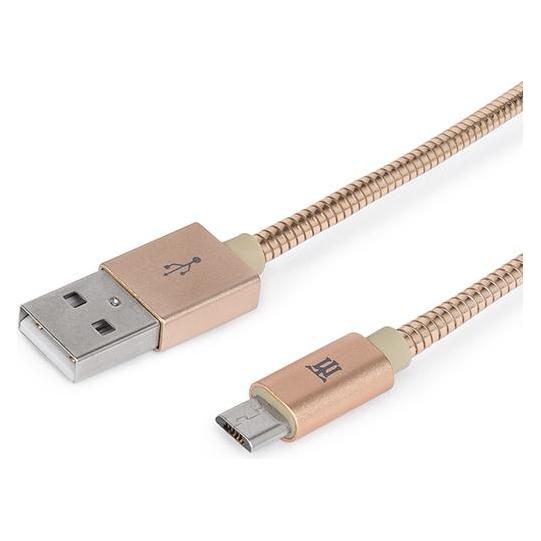 Maillon Technologique Cable Maillon Premium Micro USB 2.4 Metal Dorado 1m (1 m, USB 2.0) (MTPMUMG241)