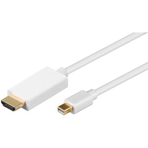 Goobay Displayport-Kabel 52861, 4K UHD, DP 1.2, Mini Displayport auf HDMI, 21,6 Gbit/s, 30Hz, 2 m