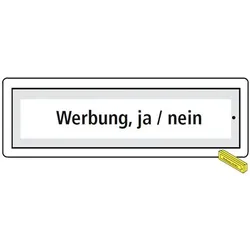 Namensschild RSA2 97-9-85368 Werbung ja/nein