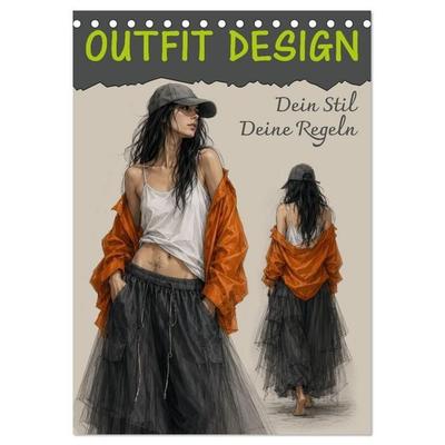 Outfit Design (Tischkalender 2027 DIN A5 hoch), CALVENDO Monatskalender