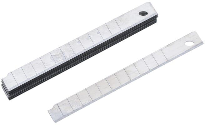 Jeu de lames de rechange 9 mm 10 pièces BGS ; BGS Do it yourself (97973)