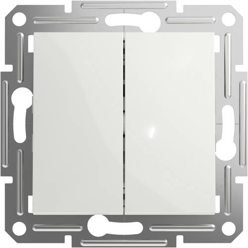 Schneider Electric Doppel-Wechselschalter Asfora Weiß (RAL 9003) EPH0670121D 1St.